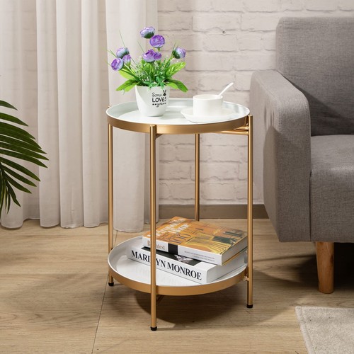 Round side table living room - side,