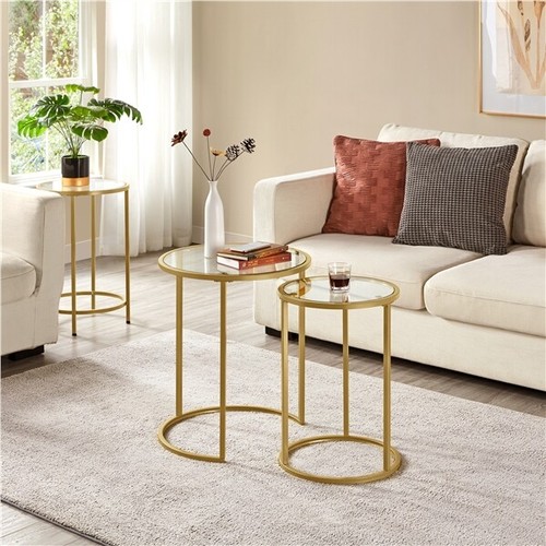 Round nesting coffee table - round,