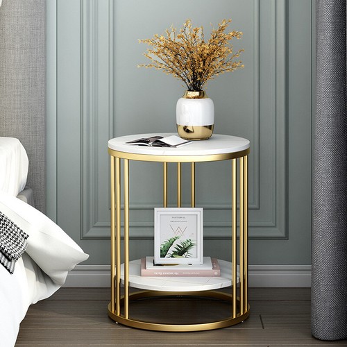 Round marble coffee table - round, sofa
