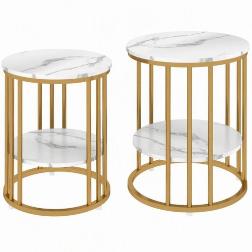 Marble effect coffee - table, set