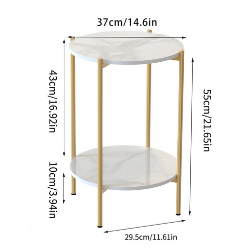 Tier round coffee table - coffee,