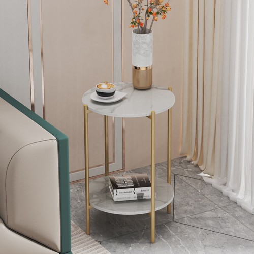 Marble gold round - coffee, table