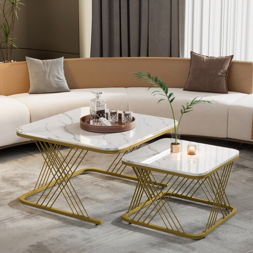 Square nesting coffee - nesting, table