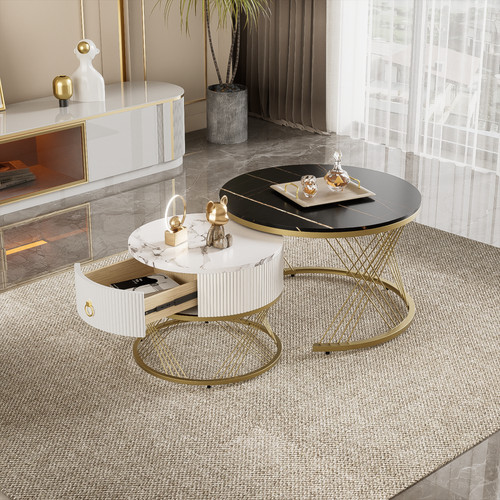 Elegant nesting coffee table - nesting,