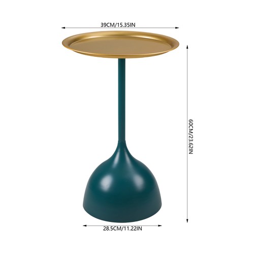 Metal round side table sofa - side,