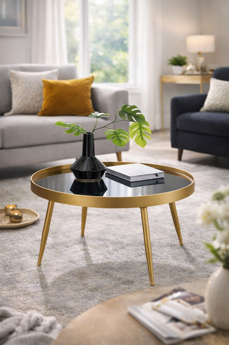 Klarna round mirrored - klarna,