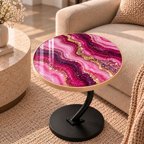 Luxury round pink gold - pink, &