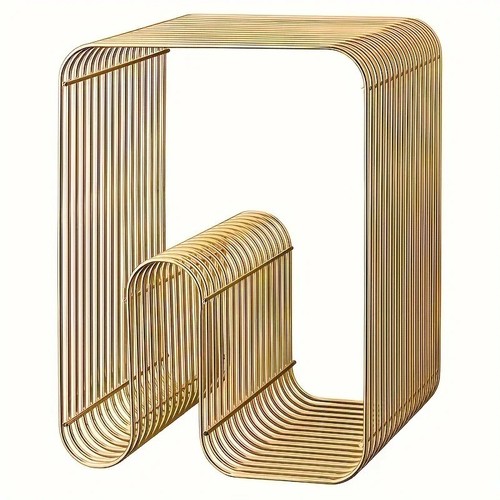 Modern metal coffee table - modern,