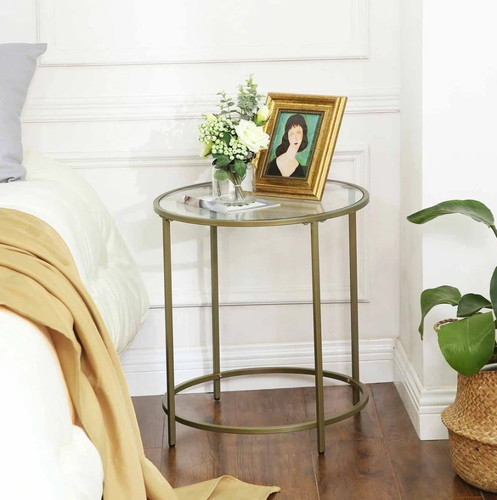 Vasagle side table round sofa - round,