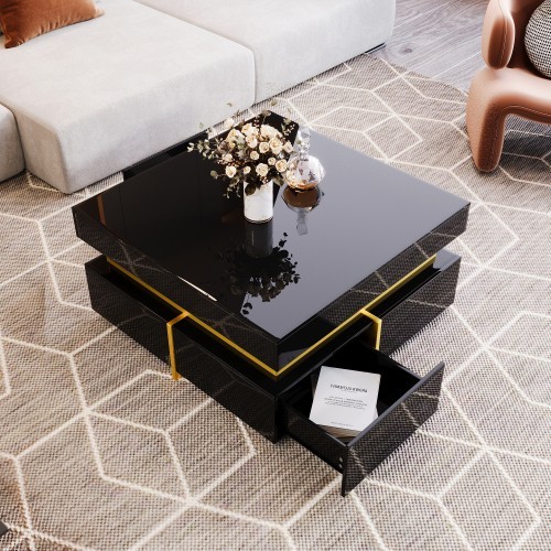 Coffee table high gloss - coffee, high-gloss