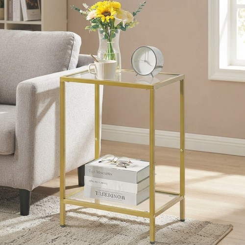 Luxurious gold side table with - table,