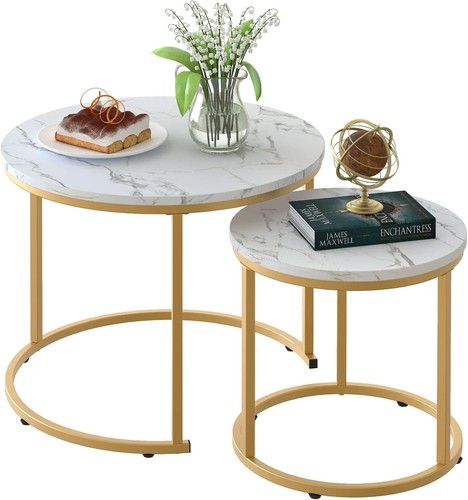 Round coffee tables set 2 - coffee,