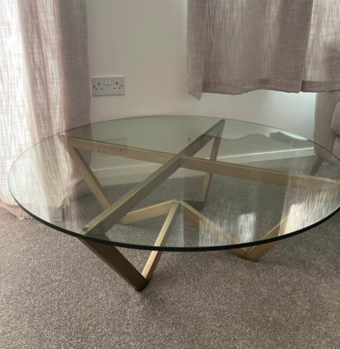 Coffee table and side - (x2),