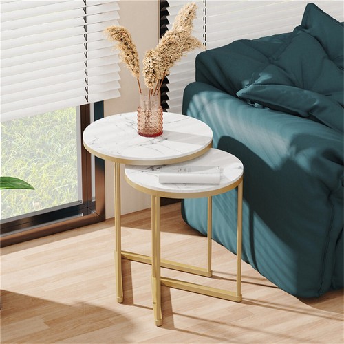 Round nesting coffee - nesting, table