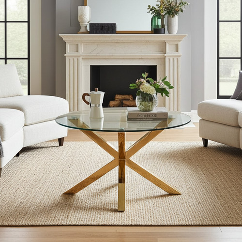 Coffee side table spider round - spider,