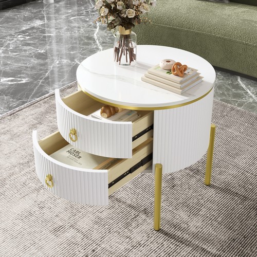Marble effect coffee table - effect,