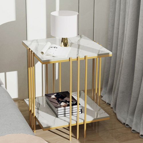 Modern marble coffee table - coffee,
