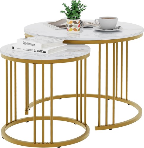 Round coffee tables set - round, 2