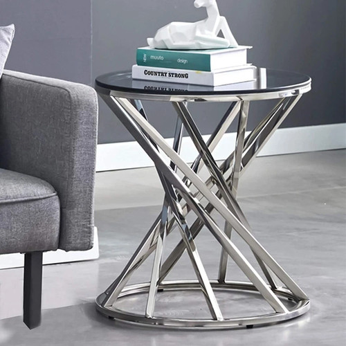 Modern round smoked tempered - modern,