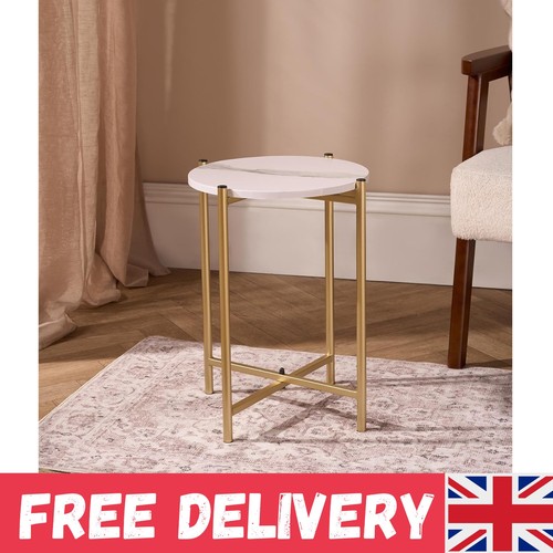 Side table living room - side, white